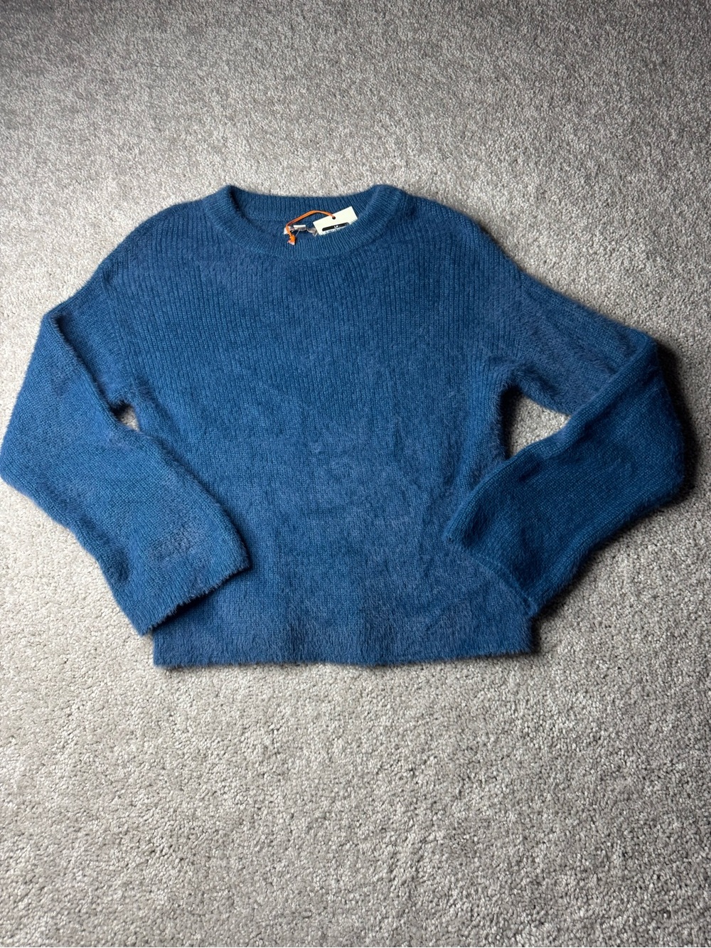 Knox Rose Cozy Blue Crew Neck Sweater